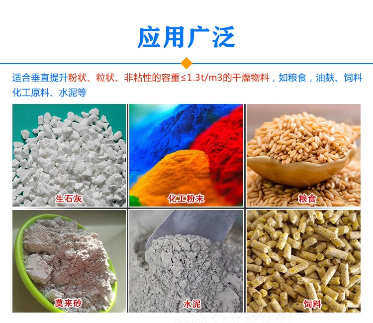 垂直螺旋輸送機應用